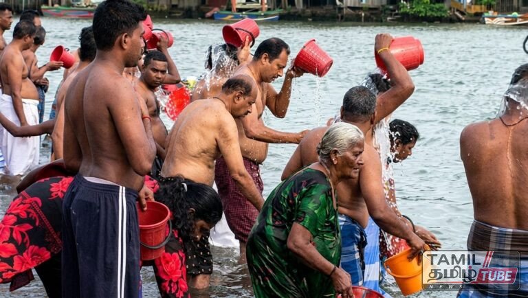 கொழும்பு காக்கைதீவில் பக்திப் பெருக்குடன் நடைபெற்ற ஆடி அமாவாசை பிதிர்க்கடன் நிகழ்வு!
