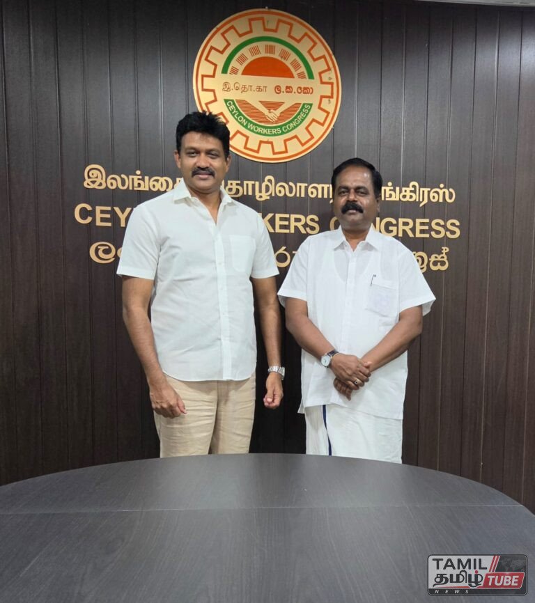 தந்தை செல்வாவின் 50 வது சிரார்த்த தின நிகழ்வு குறித்து செந்தில் தொண்டமான், ஶ்ரீதரன் கலந்துரையாடல்!